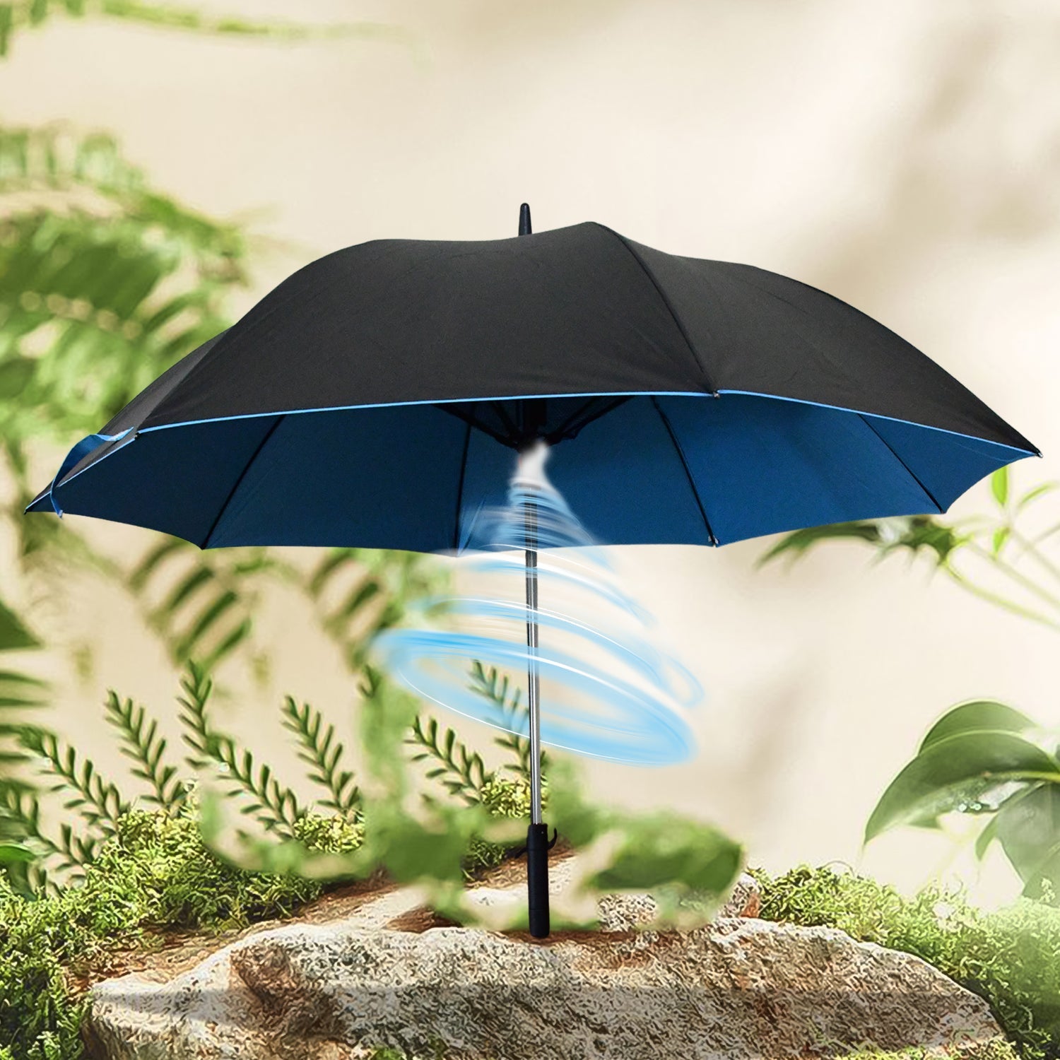 Umbrella with Inside Fan Umbrella with Inside Fan